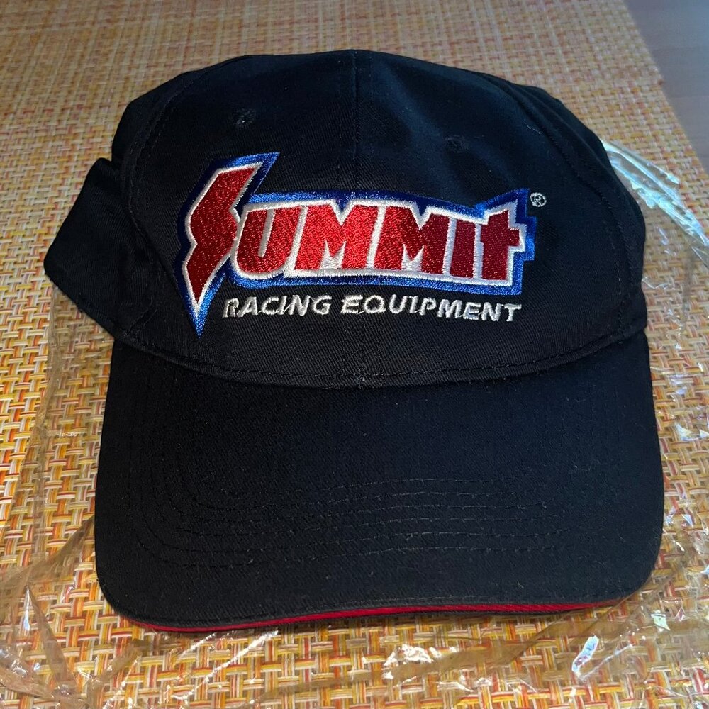 Summit Racing Black Mens Baseball Cap Hat